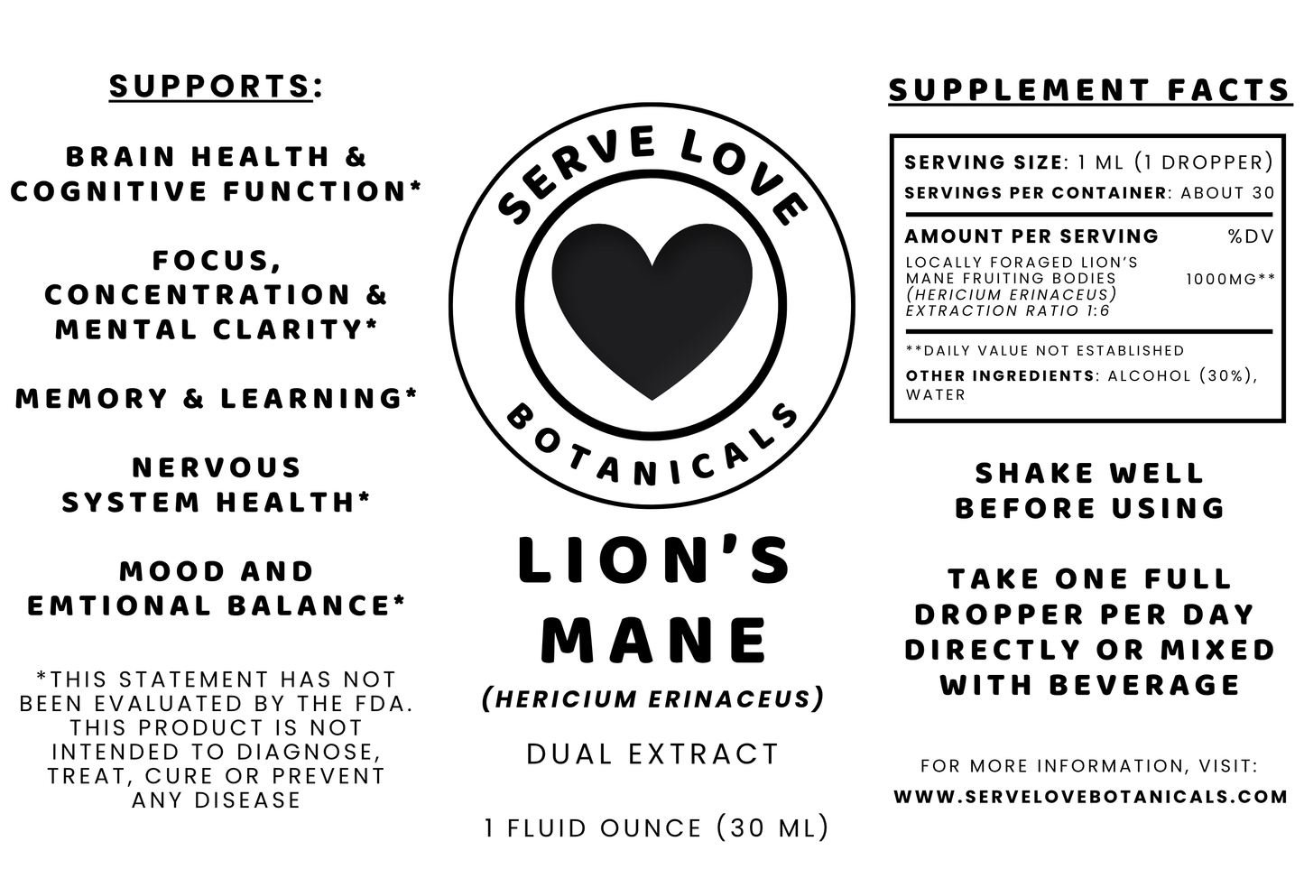 Lion's Mane Dual Extract